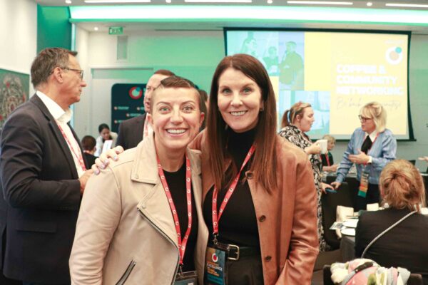 Danielle with Michelle Hoskin, Co-founder & Head of Development, BOMS Community